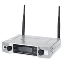 Wireless Microphone System UHF 2 Channel Handheld Mic Kraoke Speech