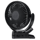 360 Portable 3 Speed USB Clip On Timing Desk Fan Pram Car 5000mAh Rechargeable