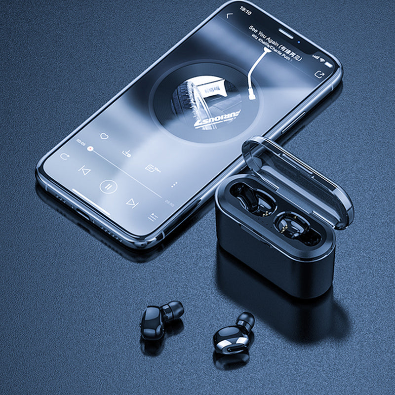 [CVC8.0 Noise Canceling] TWS bluetooth 5.0 Mini Wireless Earphone IPX7 Waterproof Headphones With 3000mAh Charging Box Power Bank