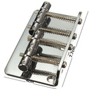 Zebra 4 String Bass Bridge Guitar Tremolo Bridge for Fender Jazz Bass Guitar with 5 Screws