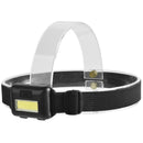 XANES 201 450LM COB LED Ultralight Headlamp 3 Switch Modes Adjustable Camping Running 3*AAAA Battery