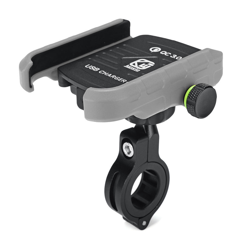 Aluminium QC3.0 USB Fast Charger Motorcycle Motorbike Mobile Phone Holder Mount