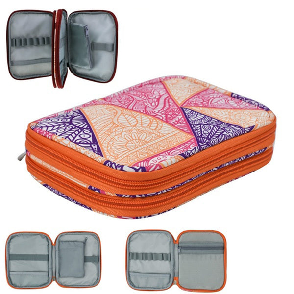 Needle Knitting Storage Bag Crochet Hooks Thread Sewing Kit Case Organizer Packs