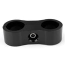 AN-6 AN6 13.4MM Braided Hose Separator Clamp Fitting Adapter Bracket Black