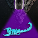 XANES UV05 2xT6 LEDs Purple+White Light Zoomable UV Flashlight Scorpion Insect Detection Pen