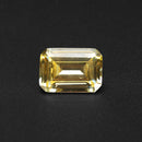Gentle Yellow Gemstone Zircon 11.50ct 10x14mm Rectangle VVS Cut AAAA+ Jewelry Decorations
