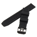 Replacement Rubber Wristwatch Band Watch Strap for Luminox 23mm FP.L.ES w/Buckle