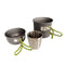 1-2 People Cookware Camping Picnic Set Tableware Portable Stove Bracket Cup Cooking Equipment