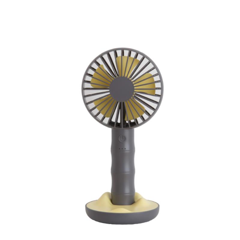 Well Star WT-F13 Portable Handheld Mini Fan USB Rechargeable Fan with Base Strong Wind Small Fan Mini Desktop Mobile Phone Holder Fans