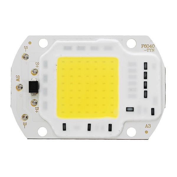 LUSTREON 10W/20W/30W Pure White COB LED Light DIY Chip Supplied by Battery Solar Panel