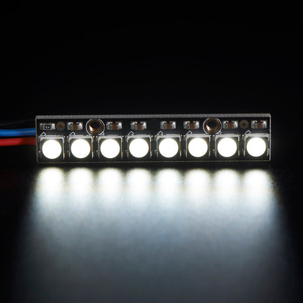 Straight Board 8x 5050 RGBW Cool White LED 6000K With Integrated Drivers Module