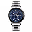 SKMEI 9126 Fashion Men Quartz Watch Classic Stainless Steel Strap Business Wristwatch