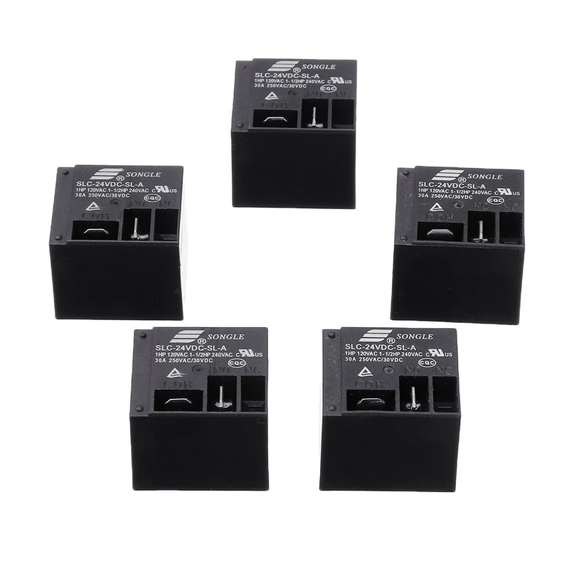 5PCS Power relays SLC-05V 12V 24VDC-SL-A 4PIN Normally Open Relay Module SLC-05VDC-SL-A SLC-12VDC-SL-A SLC-24VDC-SL-A