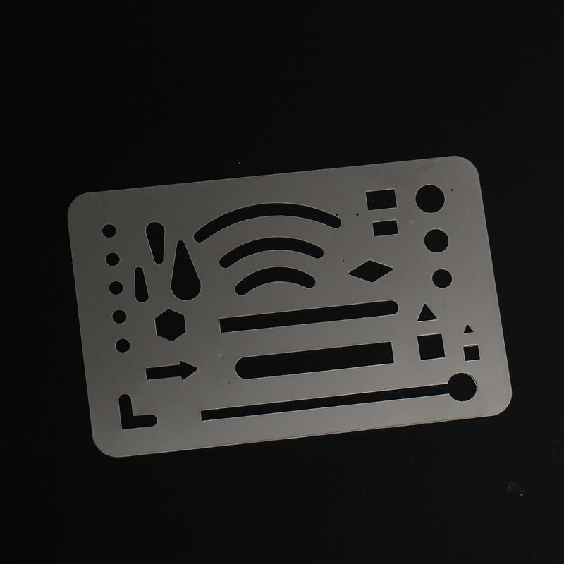 Stainless Steel French Curve Ruler Multi Shape Drawing Template Tool Office & School Supplies