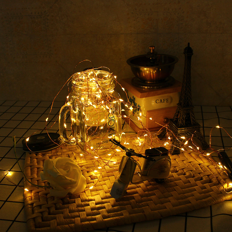 Solar Powered 8 Modes 100 LED Christmas Tree Fairy String Wedding Home Party Light Copper Wire DC2V