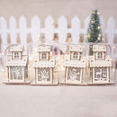 LED Christmas Wooden House Tree Night Light Decoration Hanging Ornament Holiday Cabin Gift