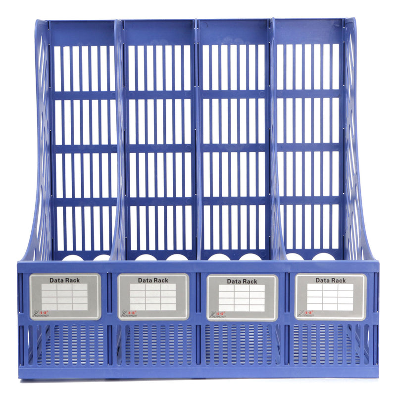 Detachable A4 File Holder Document Trays 4 Slots File Box Plastic File Books Organizer For Desktop Storage Office School Supplies Classify