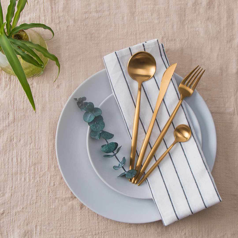 Maision Maxx 4PCS Stainless Steel Dinnerware Set Mi Home Spoon Fork Meat Cutter Tea Spoon 4 Kit Flatware Set