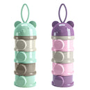 4-Layers Baby Kids Milk Powder Storage Box Formula Feeding Dispenser Container Kitchen Storage Container