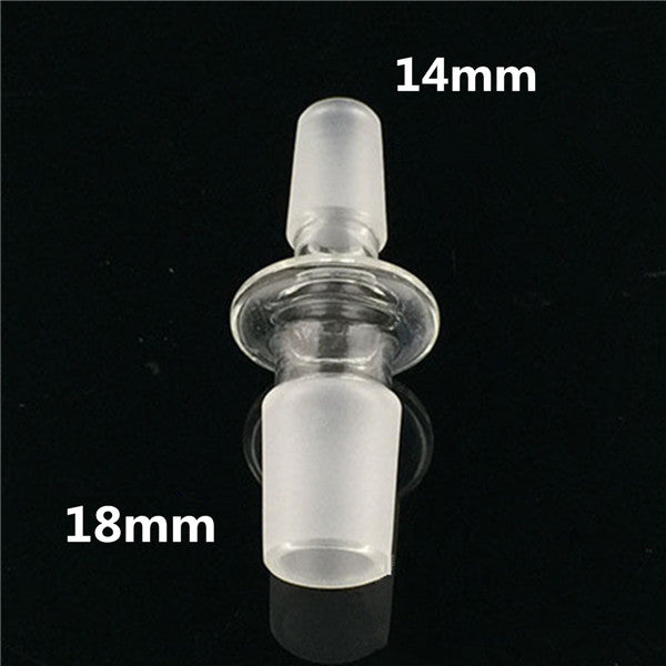 18mm Male To 14mm Male Clear Glass Reducer Adapter Connector