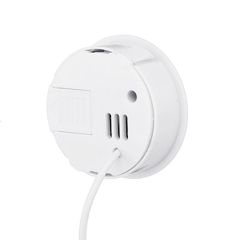 5pcs Round Electronic LCD Digital Thermometer Temperature  Meter for Indoor Outdoor Temperature Instruments with External Probe