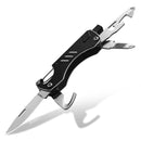 LAOTIE VK2326 10 IN 1 55mm Steel Outdoor Survival Multifunctional Tools Screwdriver Bottle Opener Folding Knife