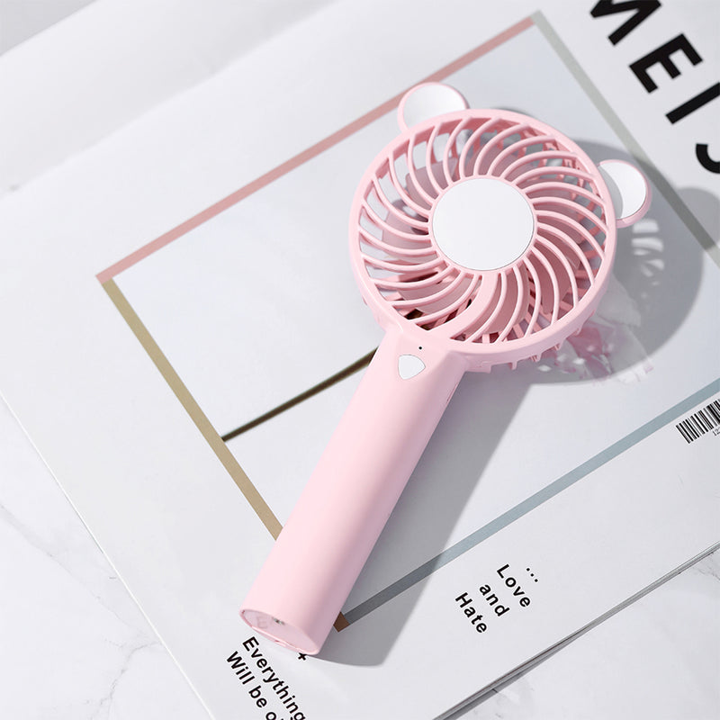 Handheld Fan USB Rechargeable Portable 3 Speed Mini Desktop Cooling Cooler