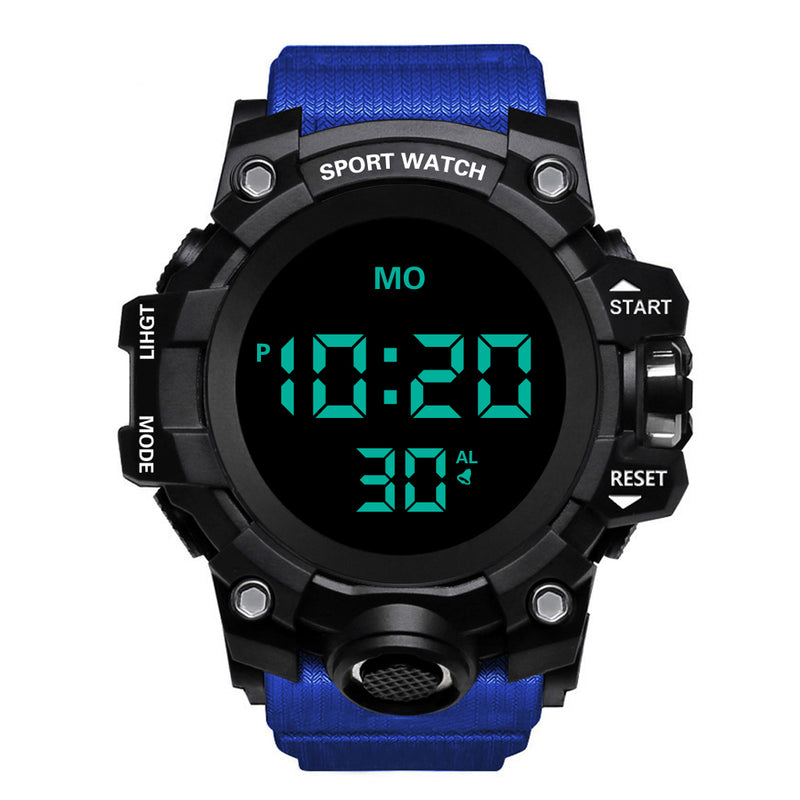 HONHX 55F-783 Men Luminous Display Stopwatch Alarm Clock Fashion Digital Watch