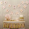 1 SET Paper Happy Birthday Party Bunting Banner Decorations Hanging Pastel Flags Party Decora