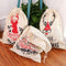 Large Christmas Hessian Santa Sack Stocking Bag Reindeer Gifts Bag Kitchen Storage Container