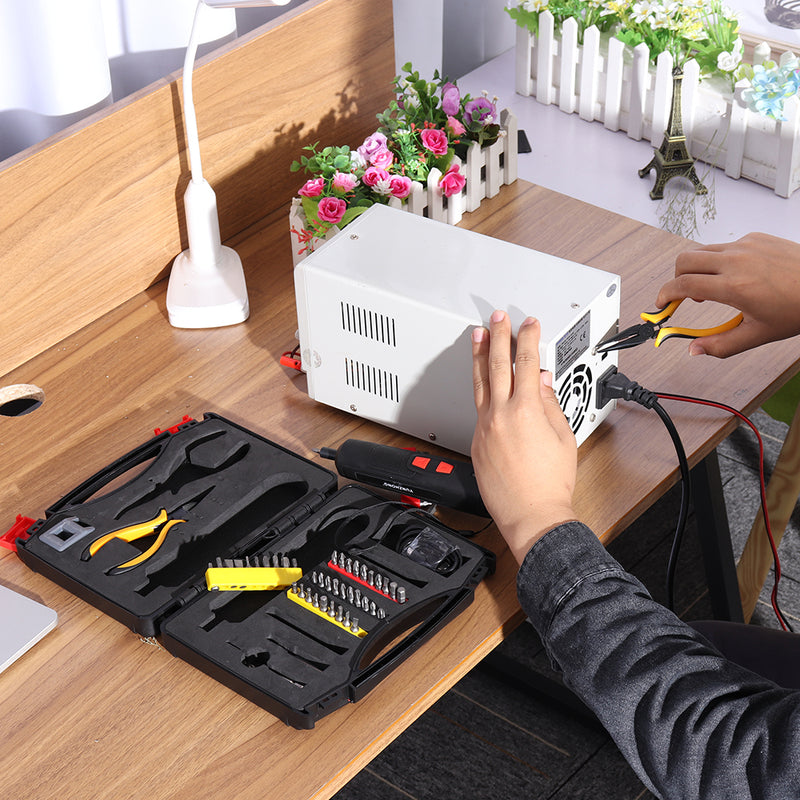 YUNZHONG 58In 1 Li-ion Battery Electric Screwdriver Micro USB Screw Driver for Household DIY Tool