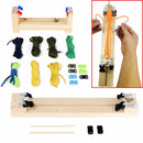 IPRee DIY Jig Solid Wood Paracord Bracelet Maker Knitting Tool Wristband Weaving Braiding Device