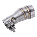 51mm To 35mm Motorcycle Stainless Exhaust Muffler Pipe Adapter Connector Polished 2''