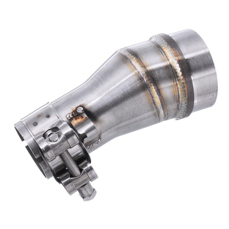 51mm To 35mm Motorcycle Stainless Exhaust Muffler Pipe Adapter Connector Polished 2''