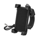 3.5-6inch Mobile Phone Holder Bracket USB Charger Motorcycle Mirror Mount