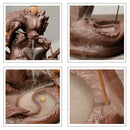 Dragon Porcelain Backflow Ceramic Incense Burner Holder 10 Cones Decorations
