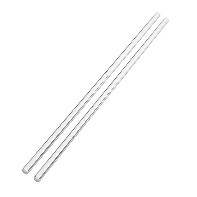 2Pcs 250mm Glass Stirring Mixing Rod Stirrer Mixer Sticks Rods Laboratory Experiment Glassware
