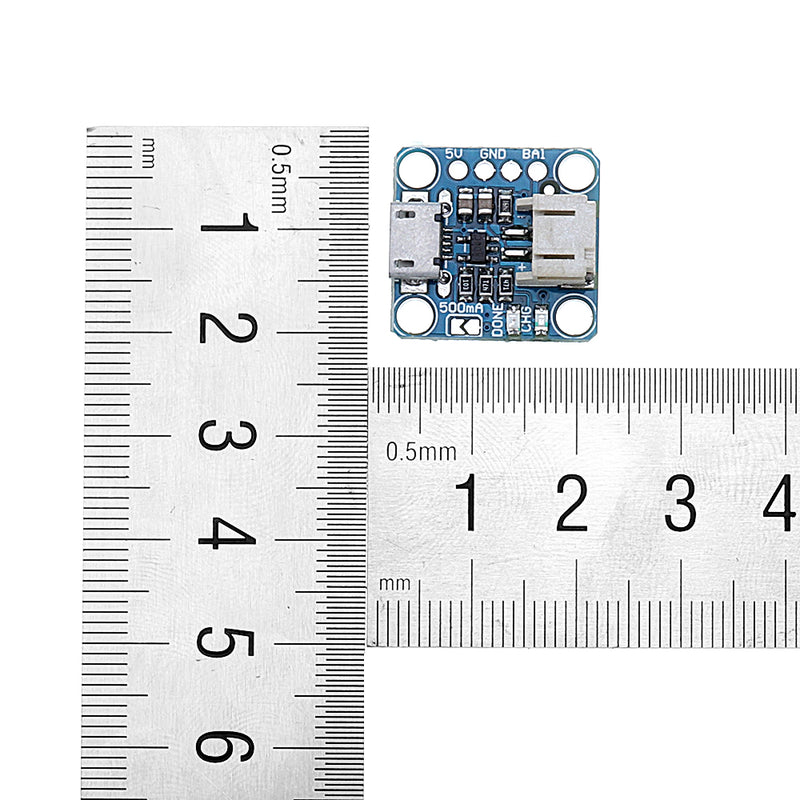 5pcs 3.7V 4.2V 5V 100mA Micro-Lipo Charger USB Battery Charging Board Micro-B Connector Lithium for LiPoLiIon V1