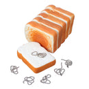 6PCS Toaster Bread Squishy 9CM Cracker Dough  With Packaging Collection Gift Soft Toy