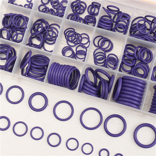 Suleve MXRW1 R22/R134a Air Conditioning O-Ring Rubber Rings Waterproof Washer 270Pcs
