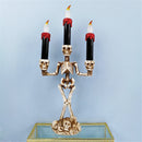 Halloween Skull Skeletal Stand LED 3 Candles Light Decorations Bar KTV Party Lamp