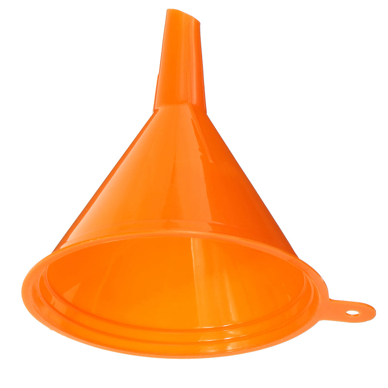 4pcs Sizes Orange Funnel Motorcycle Fuel Petrol Water Oil Tools Lab Home Kitchen 52/74/96/117mm