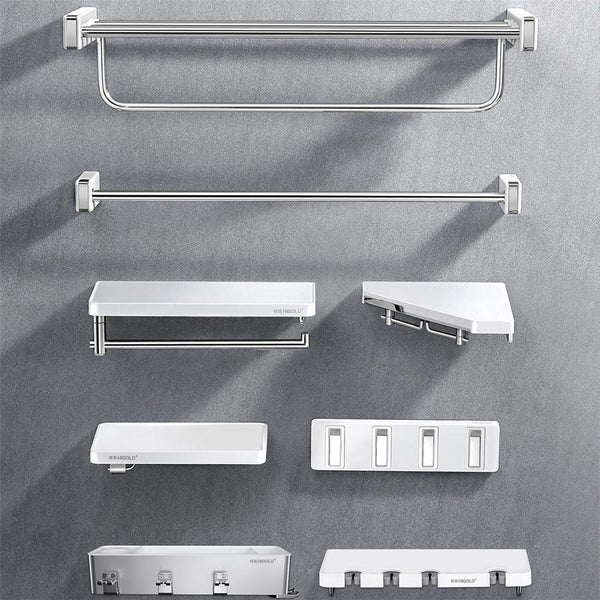 Stainless Steel Bathroom Hardware Set Towel Rack Toilet Paper Holder Towel Bar Hook Bathroom Accessories from Xiaomi Youpin