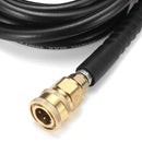 24/15/12/10/8/5/3M High Pressure Washer Cleaning Hose Water Pipe w/ 3/8" Quick Connect Fittings