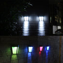 6 LED Solar Power Wall Light Outdoor Waterproof Street Yard Garden Security Lamp