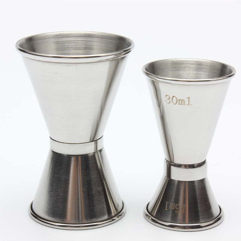 Stainless Steel Double Single Shot Measure Jigger Bar Cocktail Drink Cup Party Mixing Cup