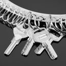 Multi Useful Practical Key Ring Chain Silver Convenient For Hotel Office