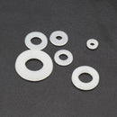 Suleve MXNW1 500pcs White Black Flat Nylon Washer Lock Washers Gasket Kit M2-M8