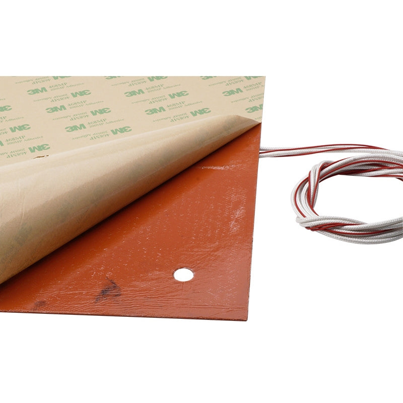 310*310mm 220V 750W Silicone Heated Bed Heating Pad With 3M Backing Glue For 3D Printer CR-10