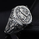 New Vintage Horus Anubis Wanderer Ring Ancient Egyptian Personality Men's Ring